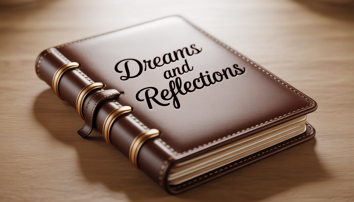 Engraved leather journal with personalization